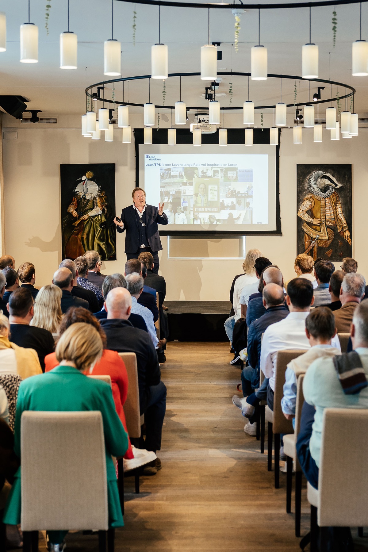 Audience attending a professional Lean and operational excellence event